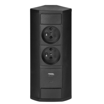 GNIAZDO MEBLOWE 2xUSB ORNO OR-GM-9039/B